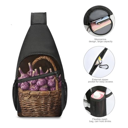 Sling Bag para mujeres y hombres mochila pequeña crossbody miniatura 4