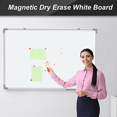 3 Pack Dry Erase Boards, Magnetic Dry Erase White Board Sliver Aluminum Framed Whiteboard Message Presentation Board White Board Bulk Wall Mounted Board For School Office And Home (Assorted Size) #TOP5