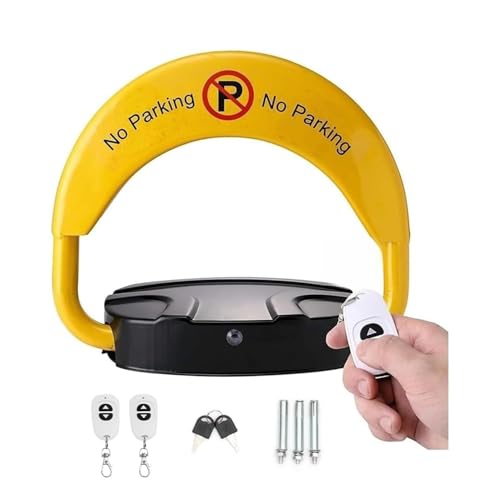 SKY-TOUCH Parking Lock Remote Control Parking Lock Parking Space lock Folding Car Lock With Alarm Function Suitable for Homes Businesses Offices And Commercial PremisesWithout Battery