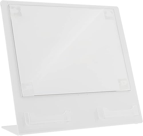 Miniatura 6 de Exhibición de tarjetas de visita con múltiples ranuras para tarjetas de citas de 3.5 x 2 pulgadas, soporte de exhibición inclinado con espejo de 3