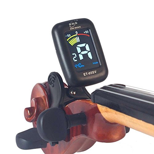 ENO ET-05SV Mini Clamp Clip-on VIOLIN Viola Tuner Colorful LCD Display Special Big Head Stock Clip