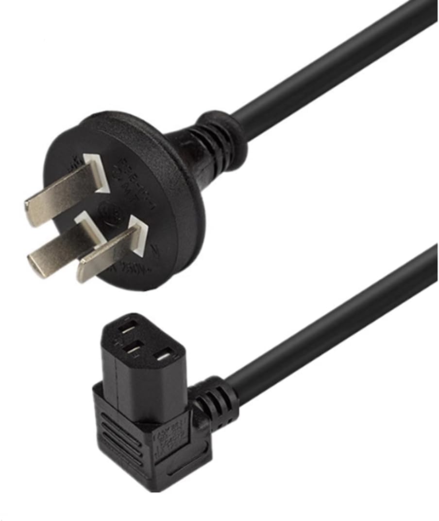 AU to C13 Long Power Cord PC, 3-Prong Australia/New Zealand/China Plug to IEC C13 220v Power Cord Plug,220 Power Cable IEC Cable,18AWG(Straight, 6ft/1.8m)