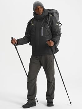 GEMYE Waerdichte Kijacke Für Herren Winddichte Fleece Outdoor Winterjacke Mit Kapuze 5 5