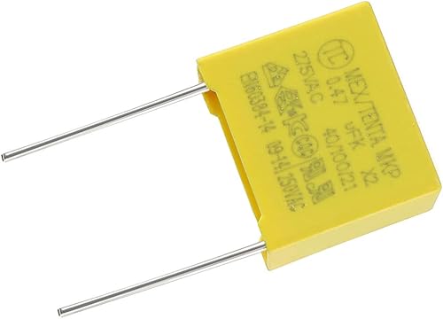 Miniatura 5 de uxcell Condensadores de seguridad Película de polipropileno 0.47uF 275VAC X2 MKP 5 Pcs