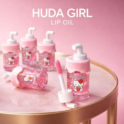 Image of Mini Sipper Juice Bottle Lip Gloss Set - Pink Sparkle, Waterproof Long Lasting Lipgloss for Girls, Lip Gloss Combo, Gift for Teens (2Pc Swiss Juice Lipgloss)