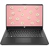 HP Portátil con pantalla táctil IPS HD 2023 de 14 pulgadas, procesador Intel Celeron de hasta 2.80 GHz, 4 GB SDRAM, 64 GB SSD, WiFi súper rápido, sistema operativo Windows 11, Dale Black (renovado)