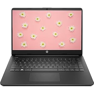HP Portátil con pantalla táctil IPS HD 2023 de 14 pulgadas, procesador Intel Celeron de hasta 2.80 GHz, 4 GB SDRAM, 64 GB SSD, WiFi súper rápido, sistema operativo Windows 11, Dale Black (renovado)