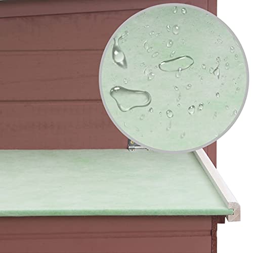 LIUBIAONET Kleintierzubehör Hühnerstall mit 1 Eikäfig Braun Holz – Bild 8