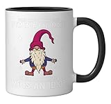 Funny Gnome Some Days I’m Not Sure If I’m In A Bad Mood Ceramic Mug, Black/White
