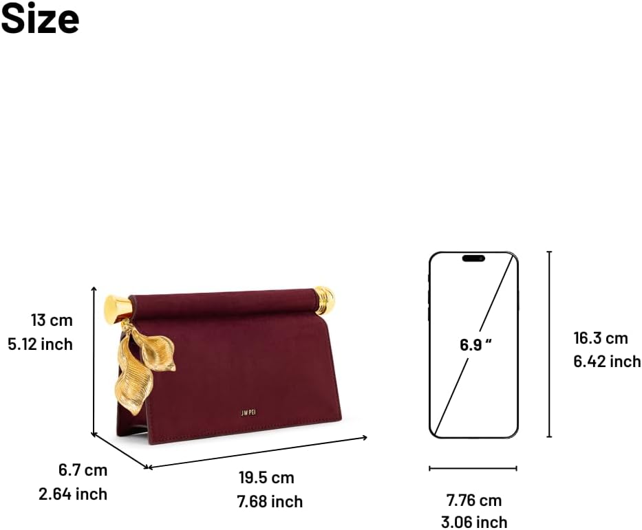 JW PEI Women's Holly Metal Pendant Embellished Clutch - Image 3