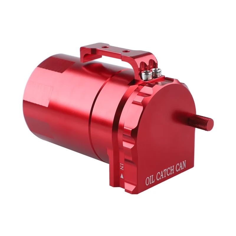 Tanque de combustible y aceite universal kit de aluminio de 300ml rojo coche 5