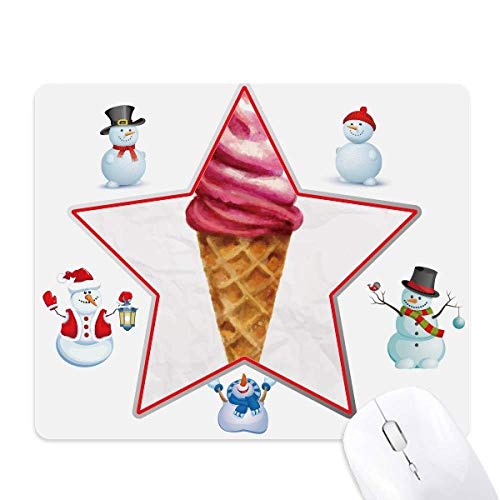 Tapis de souris bonhomme de neige rouge aquarelle tapis de bureau