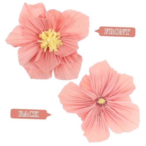 Fleurs en Papier Décoration Murale SOIMISS pour Masquer un Mur Nu - 4