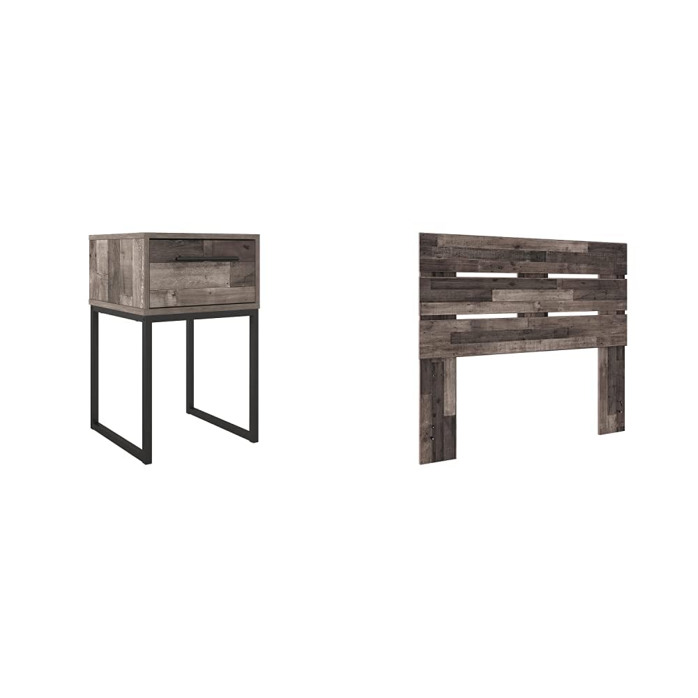 Photo 1 of , Brown Graywash Nightstand only