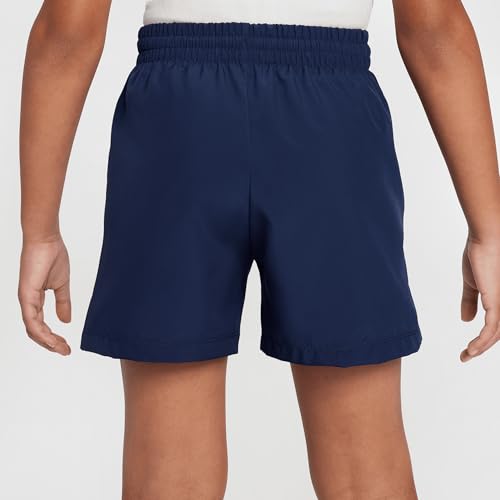 Nike Multi Big Kids' Dri-FIT 4" Woven Shorts (Midnight Navy/White, HJ3742-410)3