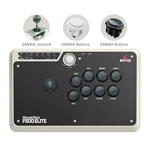 May Flash F500 Elite USB Video Game Controller, Compatible with Xbox Series S/X, Xbox One, Switch, PlayStation 4, PC Windows