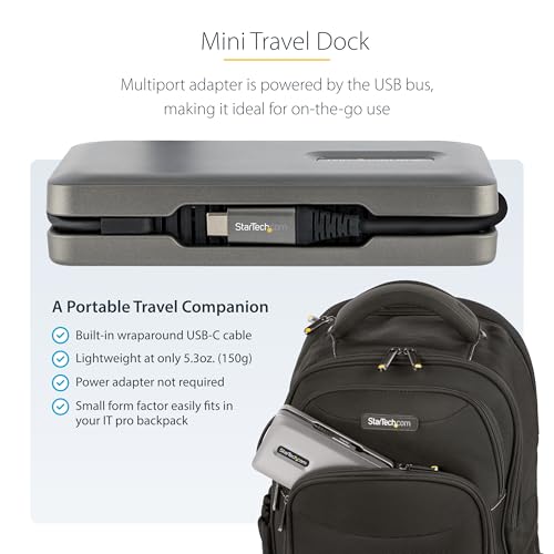 Image of StarTech.com USB-C Docking Station for MacBook Pro M1 M2 M3 M4 and Windows, 4K 60Hz HDMI Video, HDR10, USB 10Gbps Hub, 100W Laptop Charging, GbE, SD - TAA | MacBook Pro M1 M2 M3 M4, Windows, 4K 60Hz, 10Gbps USB hub, 100W laptop charging, GbE, Driverless, iPadOS Android