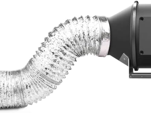 4-Inch Dryer Vent Hose 5FT, Flexible Aluminum Duct with 2 Clamps, Heavy-Duty Four Layer Protection for HVAC Ventilation and Exhaust — view 6