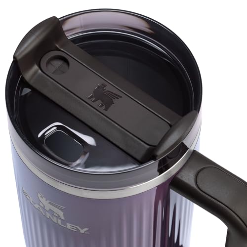 Image of STANLEY Quencher H2.0 Tumbler with Handle and Straw 40 oz | Flowstate 3-Position Lid | Cup Holder Compatible for Travel | Insulated Stainless Steel Cup | BPA-Free | Fluted Wisteria Shine