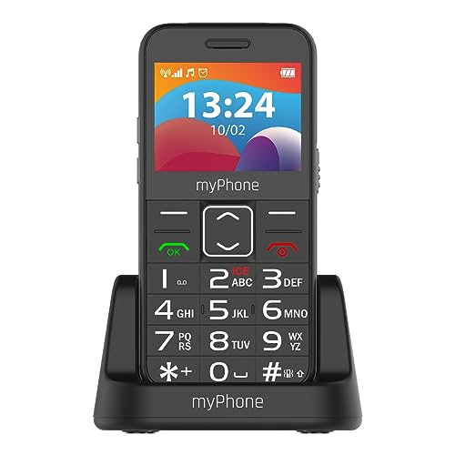 myPhone Halo 3 LTE - Robust seniormobil med SOS och laddstation