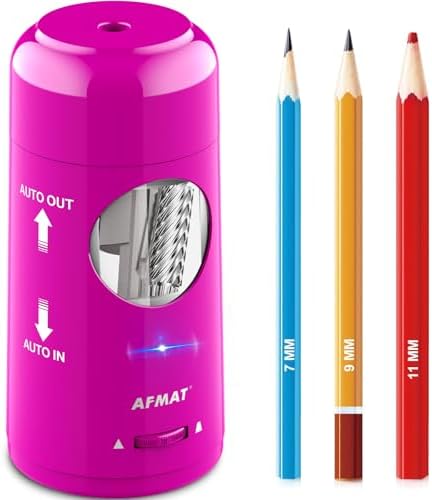 AFMAT Electric Pencil Sharpener, Rechargeable Fully Automatic Pen...