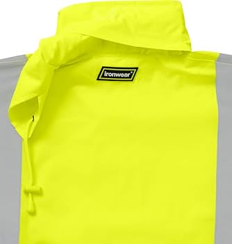 Ironwear 9511 | Class 3 49” Black Bottom Raincoat w/Tuckaway