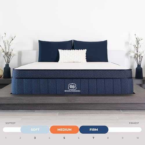 Image of Brooklyn Bedding 13 inch Aurora Luxe Cooling Mattress, Queen Medium
