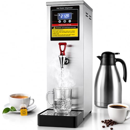 Commercial Hot Water Dispenser Countertop Water Boiler, 1600W 30L | 8GAL per Hour, Instant Hot Water Machine, Step-heating & 86-212°F Temperature Control, For Boba Tea Shop, Cafe, Office - image 1