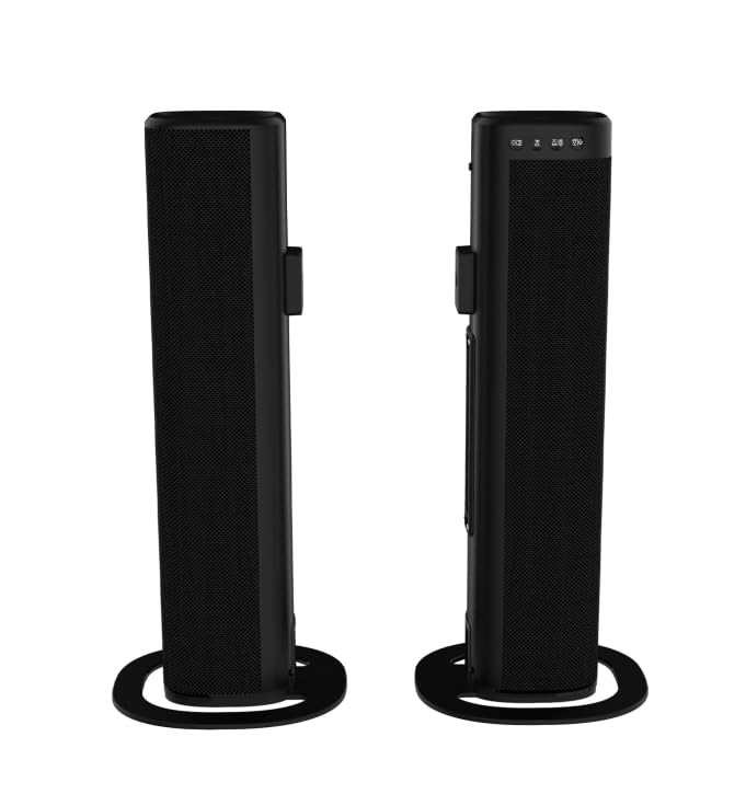 TOVZAIX Sound Bar, Bluetooth Soundbar with ARC, Optical & AUX, Detachable TV Speaker for Smart TVs, 3 Sound Modes, Jet Black