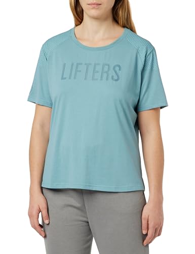 T-shirt sport femme Lifters Wear XL turquoise évitez la barre qui glisse au squat