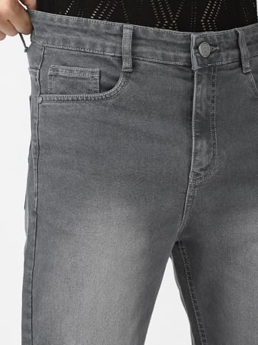 Image of Urbano Fashion Men's Straight Fit Washed Jeans Stretchable
