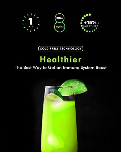 Slow Juicer Machines, Sifene Cold Press Juicer, Dual Feed Chute Masticating Juicer, Juice Maker Extractor, Easy To Clean, Quiet Motor & Reverse Function, Brush& Recipes Included #TOP3