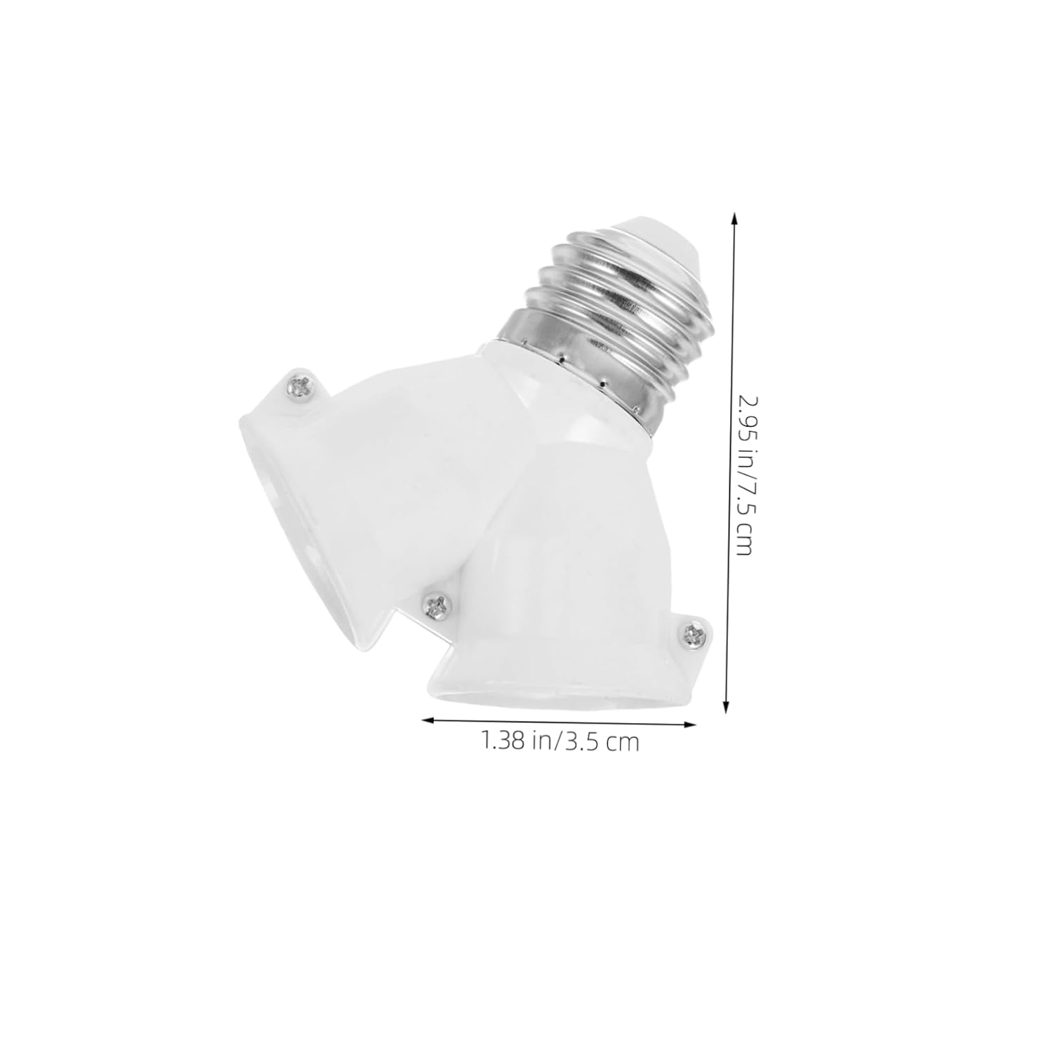 POPETPOP 50pcs Light Socket Adapter Versatile Lamp Splitter for High Ceilings Easy Installation Angles for Home Lighting