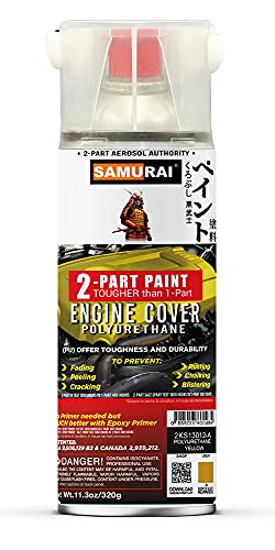Samurai 2-Part Polyurethane Spray Paint For Car Engine Cover - 11.3 Ounce Uv Resistant And Rust Resistant Polyurethane Spray (Light Scarlet, Pack Of 1 Can) #TOP10