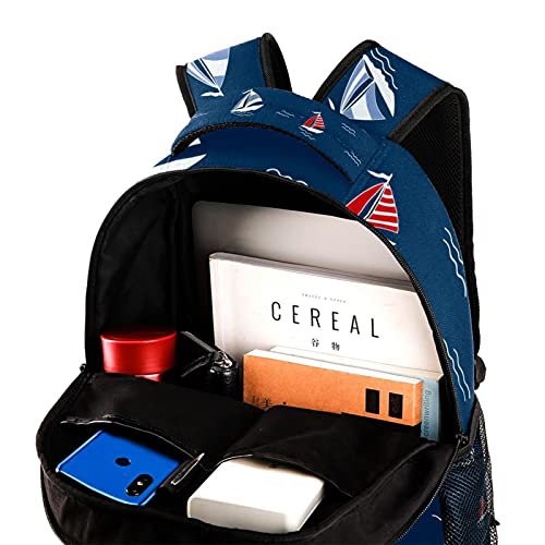 Sac à dos d'école pingouin multicolore pour ordinateur portable grand format - 4