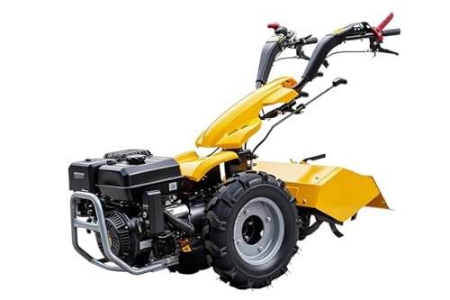 FORGLO 25.6 Rear Tine Tiller Cultivator 420cc 13.5HP Gas Powered Rototiller 8 Depth Full Gear Drive Transmission Heavy Duty Tilling Machine for Large Lands Soil Breaking