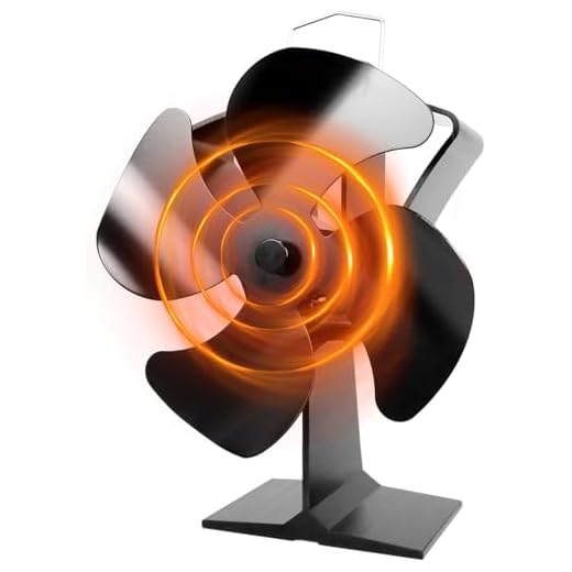 TOMERSUN Geräuscharmer Betrieb 4 Blätter Kamin Ventilator Ofenventilator Feuerstelle Kaminöfen Umweltfreundlich für Kamin Holzöfen Öfen 9 TOMERSUN Geräuscharmer Betrieb 4 Blätter Kamin Ventilator Ofenventilator Feuerstelle Kaminöfen Umweltfreundlich für Kamin Holzöfen Öfen