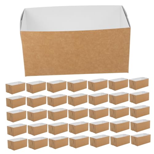 Boîtes en papier pour sandwichs GARVALON x50 pour emballage alimentaire et pique-nique