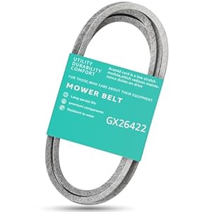 Yubunt Lawn Mower Deck Belt Replacement Part GX26422.Compatible with John Deere Zero Turn Z325E, Z330R, Z375R, Z330M,Z355R, Z355E, Z365R.(Length 145.5 inches)