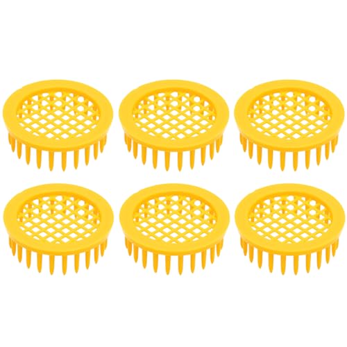 Voyoo Jaula de Abeja de plástico de 6 Piezas - Herramienta de Apicultura ABS Reutilizable para la introducción Segura de la Reina, Transporte y Aislamiento, Duradero, diseño ventilado para Ocupado
