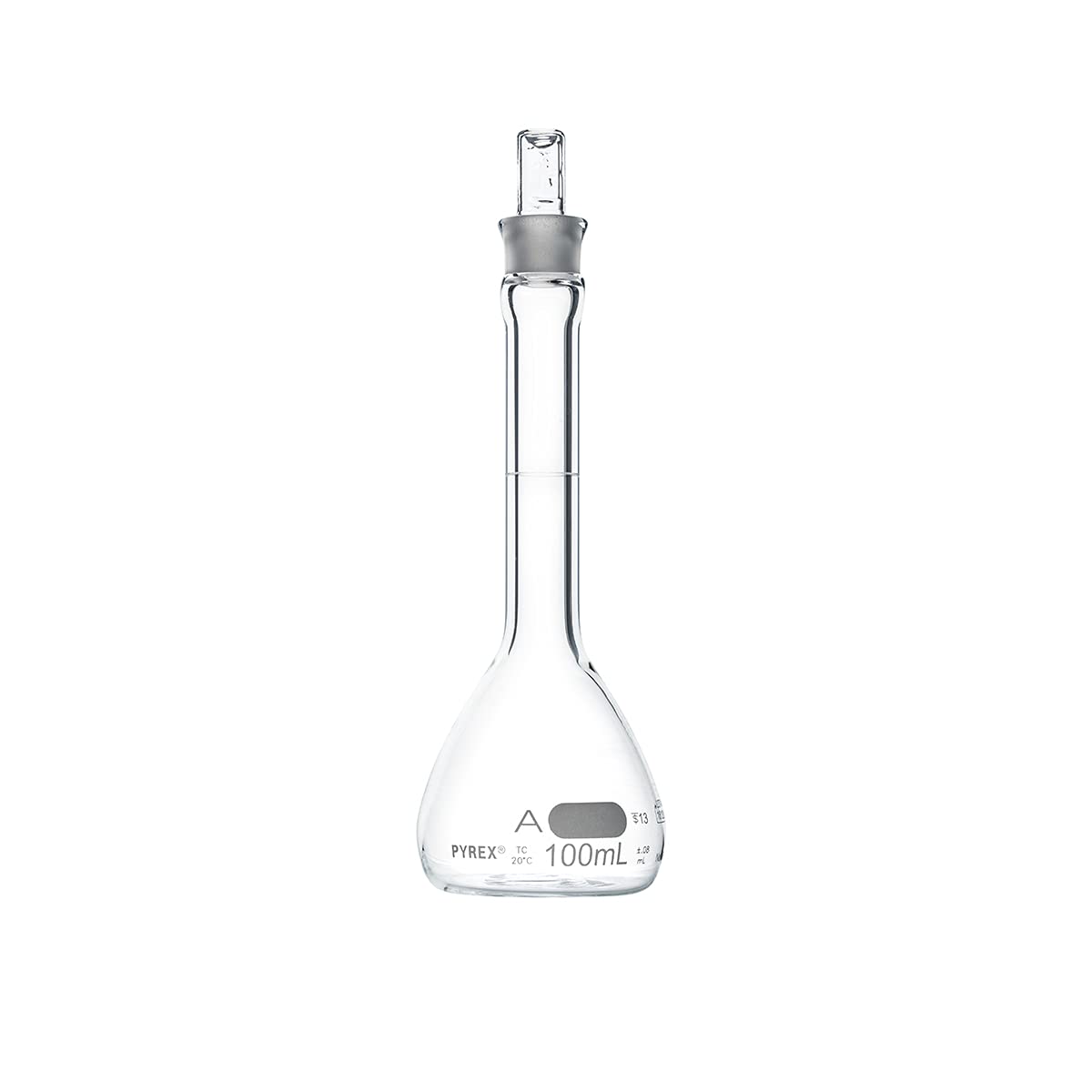 PYREX Class A Volumetric Flask with PYREX Glass Standard Taper Stopper