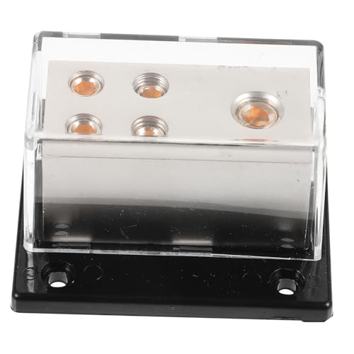 TINEASUR Car Audio Distribution Block Out Ground Splitter for Amplifier Wiring Easy Installation Stable Audio Transmission Compatible Various Car Models Design