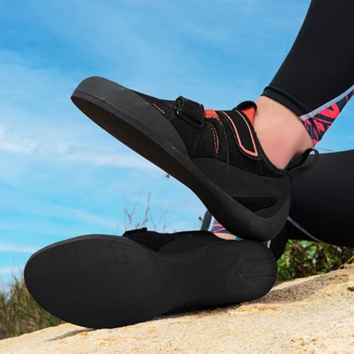 Zapatillas de escalada para evitar deslizamientos con ajuste de doble correa 7