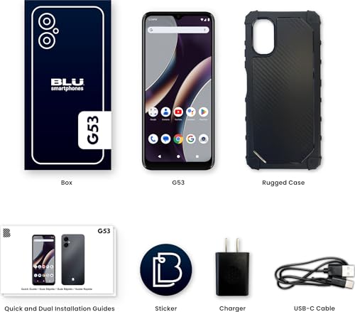 BLU G53 G0850WW 6.5" HD+ Infinity 64GB 4G LTE GSM Smartphone, Unlocked, Black - Thumbnail 7