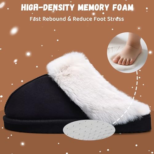 Image of IceUnicorn Kids Slippers Girls Boys Fuzzy House Shoes Bedroom Slides