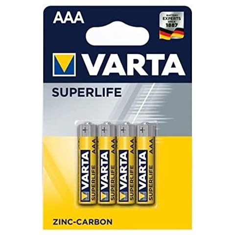 VARTA 10500403 Superlife - Batería de carbón de zinc AAA / R03 Cover