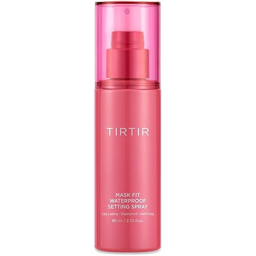 TIRTIR Waterproof Setting Spray – 24 Hour Long Lasting Fix, Sweatproof Water Resistant Makeup Finisher – Ethanol Free, Semi Matte Finish for Oily Skin – Korean Makeup Fixer