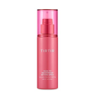 TIRTIR Waterproof Setting Spray – 24 Hour Long Lasting Fix, Sweatproof Water Resistant Makeup Finisher – Ethanol Free, Semi Matte Finish for Oily Skin – Korean Makeup Fixer