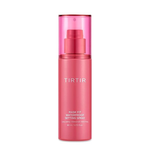TIRTIR Waterproof Setting Spray – 24 Hour Long Lasting Fix, Sweatproof Water Resistant Makeup Finisher – Ethanol Free, Semi Matte Finish for Oily Skin – Korean Makeup Fixer