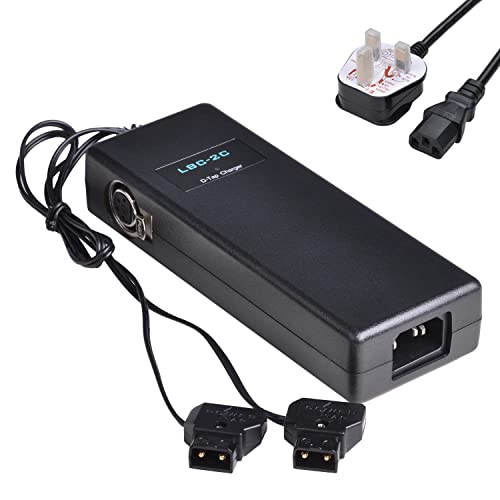 V Mount Charger, Hisewen 16.8V 4A D-tap Adapter Charger for Sony BP-95W/BP-150W/BP-190W V-Lock Battery, for Sony BC-U1 BC-U2 BP-U65 Batteries